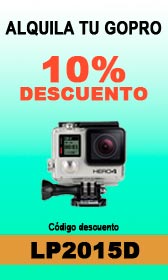 Alquila tu camara G-Pro con descuento