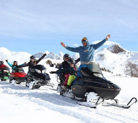 Rutas en moto de nieve